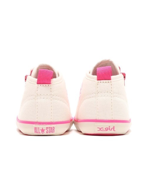 X-girl(エックスガール)の「CONVERSE BABY ALL STAR N X-girl Z / コンバース ベビー オールスター N X-girl Z(スニーカー・キッズ・ホワイト・12.0cm/13.0cm/14.0cm/15.0cm)」の6枚目の写真