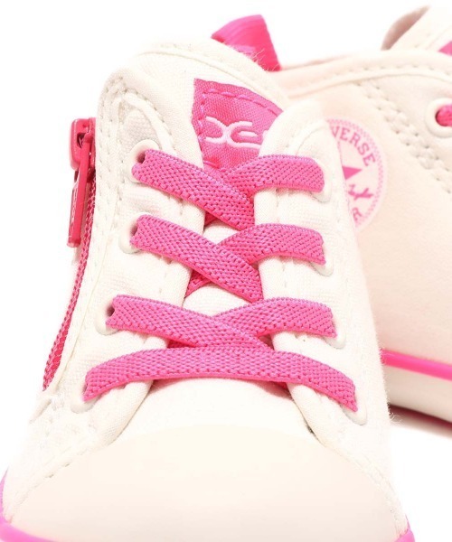 X-girl(エックスガール)の「CONVERSE BABY ALL STAR N X-girl Z / コンバース ベビー オールスター N X-girl Z(スニーカー・キッズ・ホワイト・12.0cm/13.0cm/14.0cm/15.0cm)」の8枚目の写真