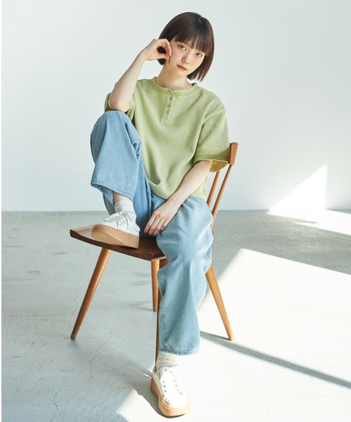 unclip（アンクリップ）の「10オンスデニムパンツ（デニムパンツ・レディース・ライトブルー・MEDIUM/LARGE）」の22枚目の写真