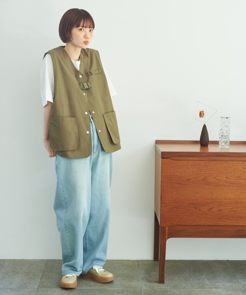 unclip（アンクリップ）の「10オンスデニムパンツ（デニムパンツ・レディース・ライトブルー・MEDIUM/LARGE）」の5枚目の写真