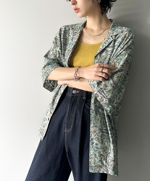 Java(ジャバ)の「《JaVa ジャバコラボ》大人の遊び心。柄開襟シャツ(シャツ/ブラウス・レディース・ブラック/ライトグレー/ホワイト系1/ホワイト系2/ホワイト系3/グレー系1/アイボリー系・LARGE/SMALL/X-LARGE/MEDIUM)」の22枚目の写真