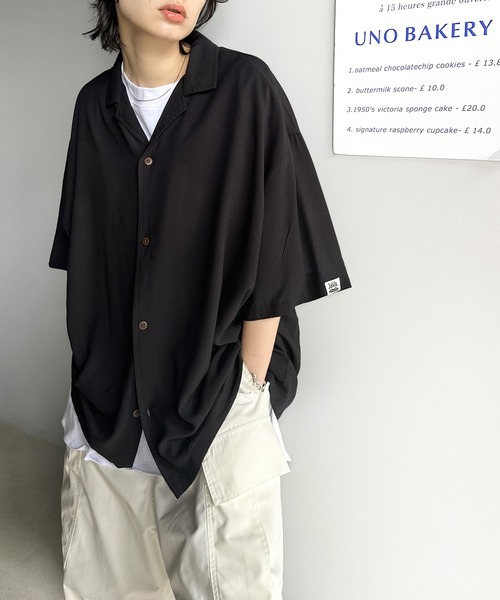 Java(ジャバ)の「《JaVa ジャバコラボ》大人の遊び心。柄開襟シャツ(シャツ/ブラウス・レディース・ブラック/ライトグレー/ホワイト系1/ホワイト系2/ホワイト系3/グレー系1/アイボリー系・LARGE/SMALL/X-LARGE/MEDIUM)」の11枚目の写真