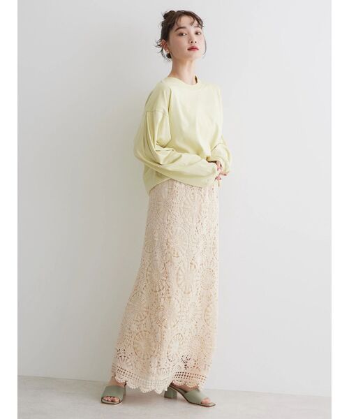 AMERICAN HOLIC（アメリカンホリック）の「袖タックボリュームスリーブカットプルオーバー（Tシャツ/カットソー・レディース・ラベンダー/グリーン系その他3/オフホワイト/その他7・M/L）」の9枚目の写真