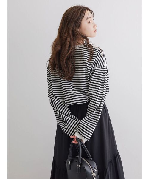 AMERICAN HOLIC（アメリカンホリック）の「袖タックボリュームスリーブカットプルオーバー（Tシャツ/カットソー・レディース・ラベンダー/グリーン系その他3/オフホワイト/その他7・M/L）」の12枚目の写真