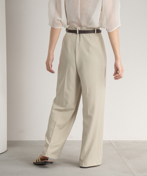 Amiur（エミレ）の「belt set tuck pants（その他パンツ・レディース・ブラック/ピンク/ベージュ・FREE）」の18枚目の写真