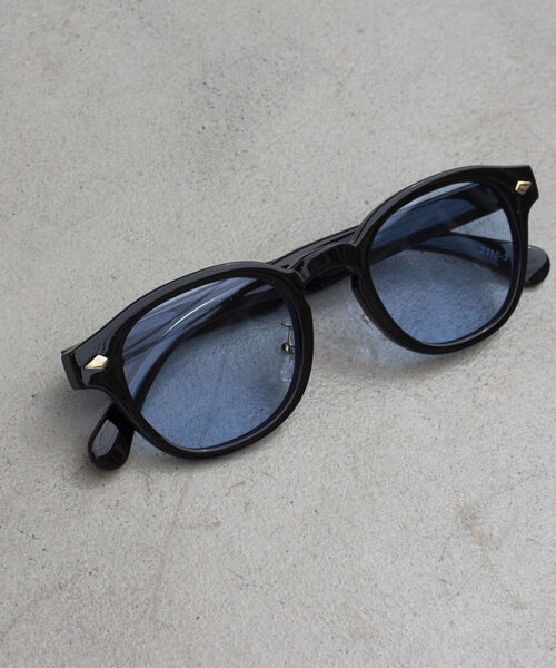 GLOSTER（グロスター）の「【GLOSTER/グロスター】ウェリントン セルフレーム カラーレンズ サングラス（サングラス・メンズ・ベージュ/ブラック/ロイヤルブルー・FREE）」の3枚目の写真
