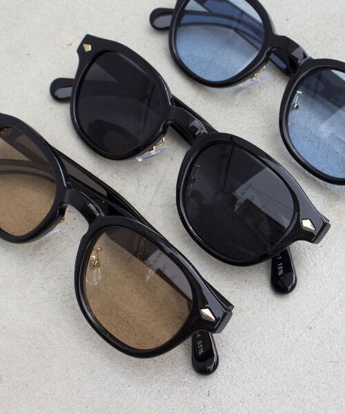 GLOSTER（グロスター）の「【GLOSTER/グロスター】ウェリントン セルフレーム カラーレンズ サングラス（サングラス・メンズ・ベージュ/ブラック/ロイヤルブルー・FREE）」の5枚目の写真