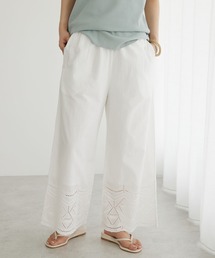 インドコットン アイレット刺繍パンツ