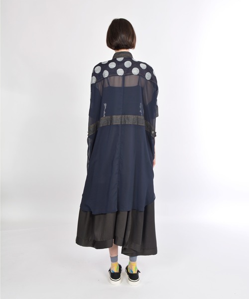 gomme（ゴム）の「ドットデニム　デニムシャツ（シャツ/ブラウス・レディース・インディゴブルー/ブラック・MEDIUM）」の14枚目の写真