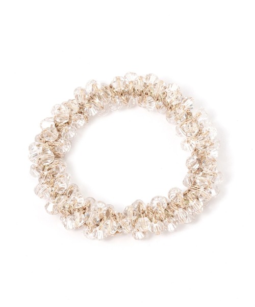 LAKOLE（ラコレ）の「ビーズ編みヘアゴム / 198588（ヘアゴム・レディース・ベージュ/ホワイト/グレー/ネイビー/その他3/ブラック/ブルー/チャコール/ブラウン・FREE）」の9枚目の写真