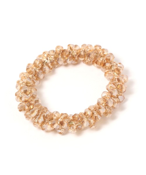 LAKOLE（ラコレ）の「ビーズ編みヘアゴム / 198588（ヘアゴム・レディース・ベージュ/ホワイト/グレー/ネイビー/その他3/ブラック/ブルー/チャコール/ブラウン・FREE）」の6枚目の写真