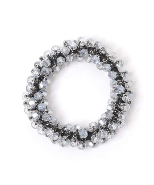 LAKOLE（ラコレ）の「ビーズ編みヘアゴム / 198588（ヘアゴム・レディース・ベージュ/ホワイト/グレー/ネイビー/その他3/ブラック/ブルー/チャコール/ブラウン・FREE）」の8枚目の写真