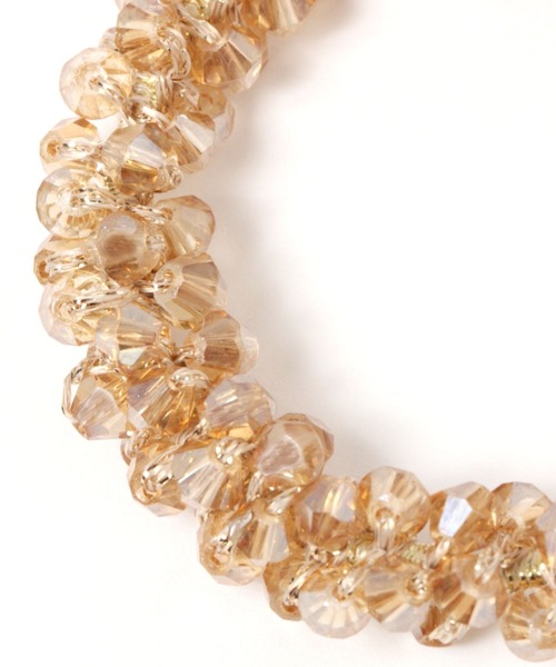 LAKOLE（ラコレ）の「ビーズ編みヘアゴム / 198588（ヘアゴム・レディース・ベージュ/ホワイト/グレー/ネイビー/その他3/ブラック/ブルー/チャコール/ブラウン・FREE）」の16枚目の写真