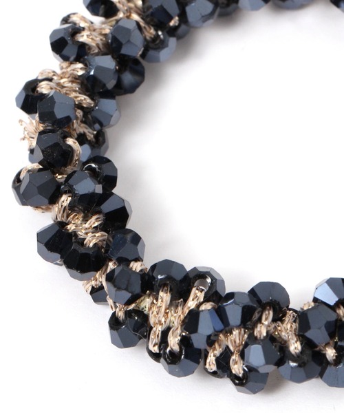 LAKOLE（ラコレ）の「ビーズ編みヘアゴム / 198588（ヘアゴム・レディース・ベージュ/ホワイト/グレー/ネイビー/その他3/ブラック/ブルー/チャコール/ブラウン・FREE）」の11枚目の写真