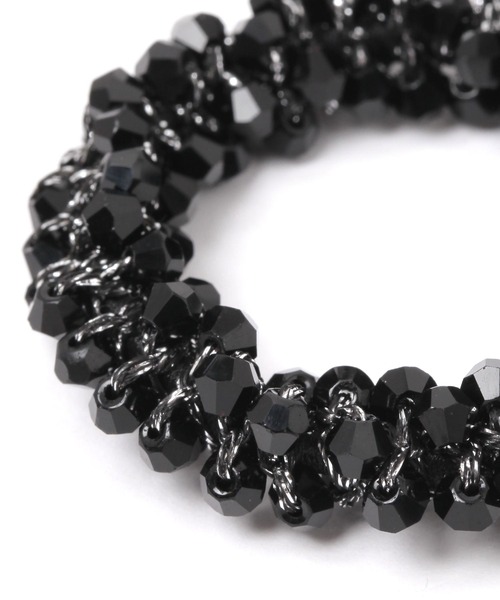 LAKOLE（ラコレ）の「ビーズ編みヘアゴム / 198588（ヘアゴム・レディース・ベージュ/ホワイト/グレー/ネイビー/その他3/ブラック/ブルー/チャコール/ブラウン・FREE）」の12枚目の写真