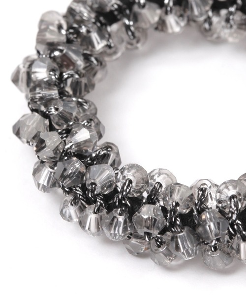 LAKOLE（ラコレ）の「ビーズ編みヘアゴム / 198588（ヘアゴム・レディース・ベージュ/ホワイト/グレー/ネイビー/その他3/ブラック/ブルー/チャコール/ブラウン・FREE）」の13枚目の写真