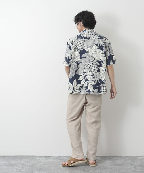 NOLLEY'S goodman(ノーリーズグッドマン)の「【Hilo Hattie/ヒロハッティ】別注Aloha Shirt Pineapples アロハシャツ(シャツ/ブラウス・メンズ・ネイビー/グリーン・L/M)」の8枚目の写真