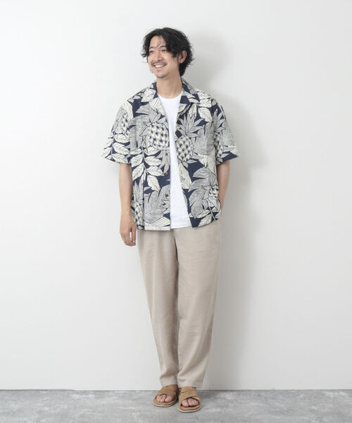 NOLLEY'S goodman(ノーリーズグッドマン)の「【Hilo Hattie/ヒロハッティ】別注Aloha Shirt Pineapples アロハシャツ(シャツ/ブラウス・メンズ・ネイビー/グリーン・L/M)」の9枚目の写真