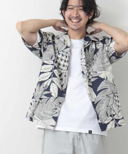 NOLLEY'S goodman(ノーリーズグッドマン)の「【Hilo Hattie/ヒロハッティ】別注Aloha Shirt Pineapples アロハシャツ(シャツ/ブラウス・メンズ・ネイビー/グリーン・L/M)」の11枚目の写真