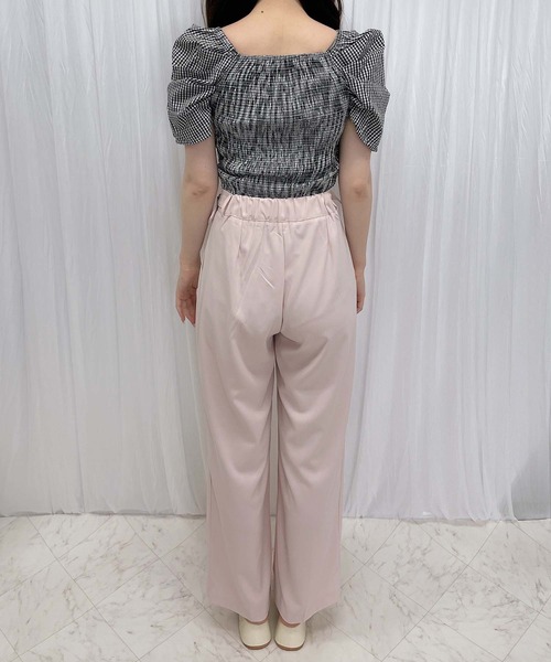 Rmine(アールマイン)の「カシュクール2WAYトップス(Tシャツ/カットソー・レディース・チェック/ホワイト/ブラック・FREE)」の18枚目の写真