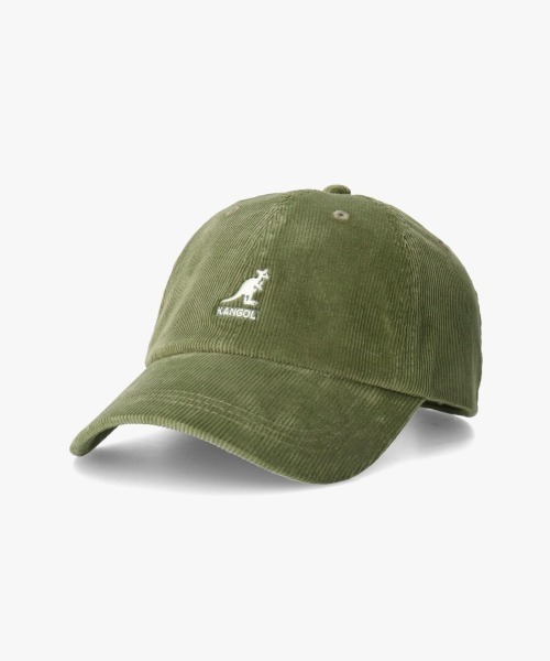 KANGOL（カンゴール）の「KANGOL CORD BASEBALL（キャップ・レディース・ブラック/ネイビー/ベージュ/ウッド/オリーブ/ピンク/ブルー/グリーン・ONE SIZE）」の5枚目の写真