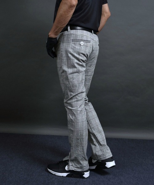 レトロ チェック 柄 ストレッチ スリット 入りゴルフウェアパンツ（その他パンツ）｜COMON GOLF（コモンゴルフ）