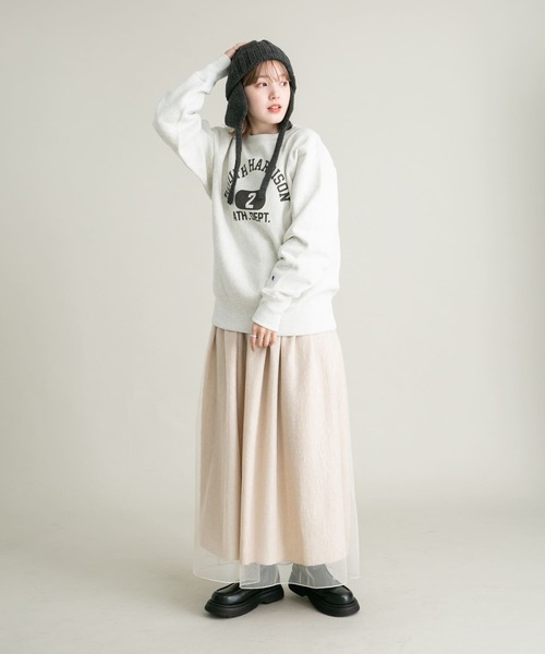 KBF(ケイビーエフ)の「チュールドッキング2WAYキャミワンピース(ワンピース・レディース・ブラック/ベージュ/ブルー・ONE)」の16枚目の写真