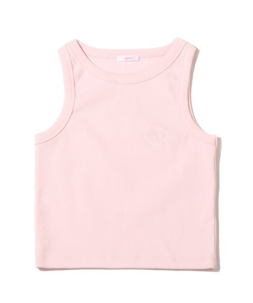 atmos pink(アトモスピンク)の「atmos pink リブアメスリ タンクトップ(タンクトップ・レディース・ブラック/ホワイト/ピンク・FREE)」の3枚目の写真