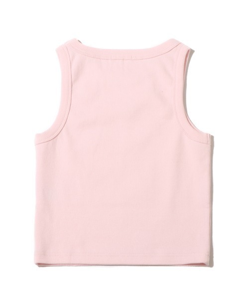 atmos pink(アトモスピンク)の「atmos pink リブアメスリ タンクトップ(タンクトップ・レディース・ブラック/ホワイト/ピンク・FREE)」の5枚目の写真