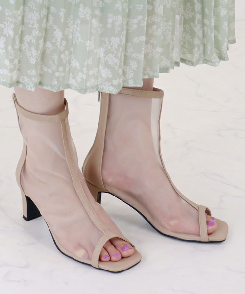 LibertyDoll(リバティードール)の「Liberty doll / オープントゥシアーショートブーツサンダル (9107)(サンダル・レディース・ベージュ/ブラック/アイボリー・M/LL/S/L)」の19枚目の写真