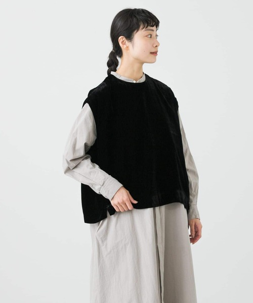 【試着のみ美品】24AW レーヨンシルクベルベットプルオーバー かぐれ｜レーヨンシルクベルベットプルオーバー - かぐれ(カグレ