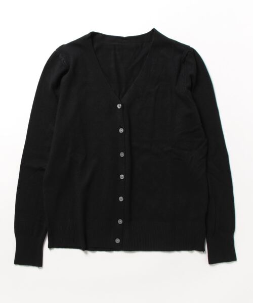 aimoha(アイモハ)の「シンプルVネックニットカーディガン(カーディガン/ボレロ・レディース・ブラック/ホワイト/グレー/ピンク・LARGE/X-LARGE/MEDIUM)」の13枚目の写真