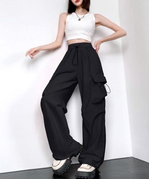 DT☆ MAX&Co.「MICENE」アンベールサテン ワイドパンツ サテンパンツ（その他パンツ）｜MERAKI（メラキ）のファッション