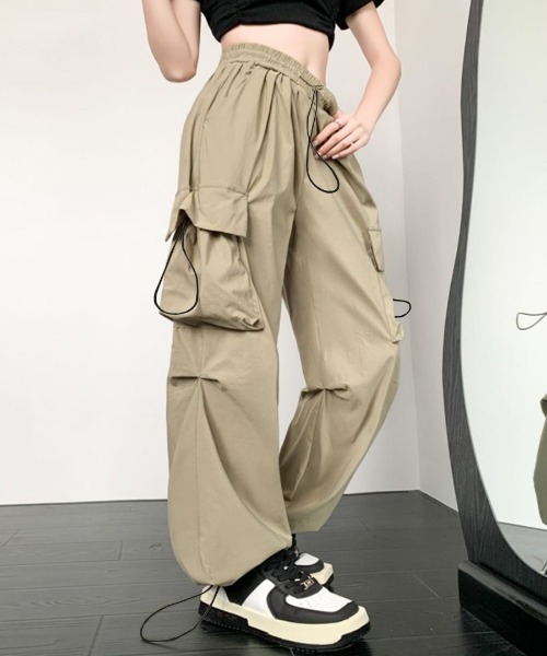 DT MaxMara ★ ドローストリング カーゴパンツ MARIAGE 2色 セール】カーゴパンツ ドロスト付き（カーゴパンツ）｜Riff