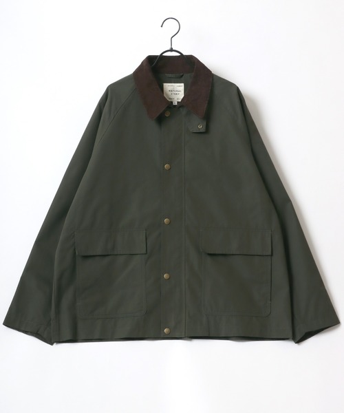 Lazar（ラザル）の「Oversize Hunting Jacket/オーバーサイズ コーデュロイ襟 ハンティングジャケット/ブルゾン/撥水（ブルゾン・メンズ・カーキ/ブラック・M/LL/L）」の10枚目の写真