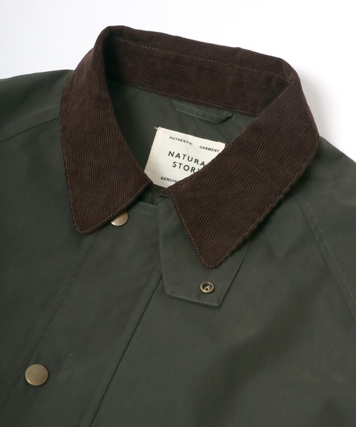 Lazar（ラザル）の「Oversize Hunting Jacket/オーバーサイズ コーデュロイ襟 ハンティングジャケット/ブルゾン/撥水（ブルゾン・メンズ・カーキ/ブラック・M/LL/L）」の14枚目の写真