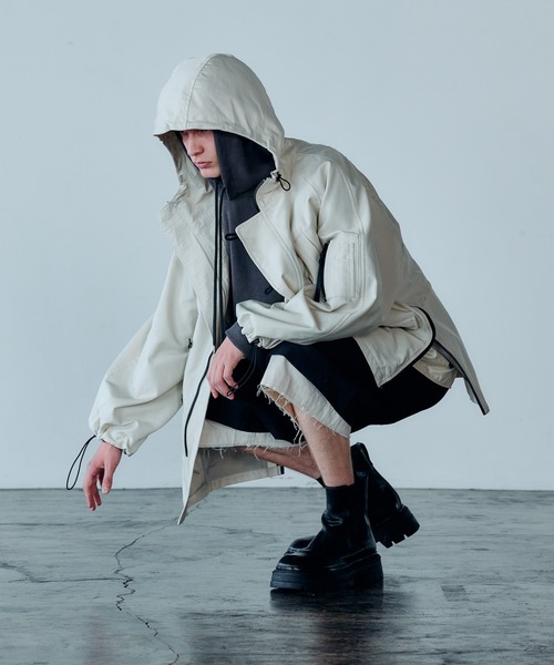 Wizzard（ウィザード）の「Wizzard ウィザード / N-3B JACKET 撥水モールスキンミリタリージャケット / W24SS-BL030（ミリタリージャケット・メンズ・ブラック/キナリ/サンドグレー・1/3/2）」の2枚目の写真
