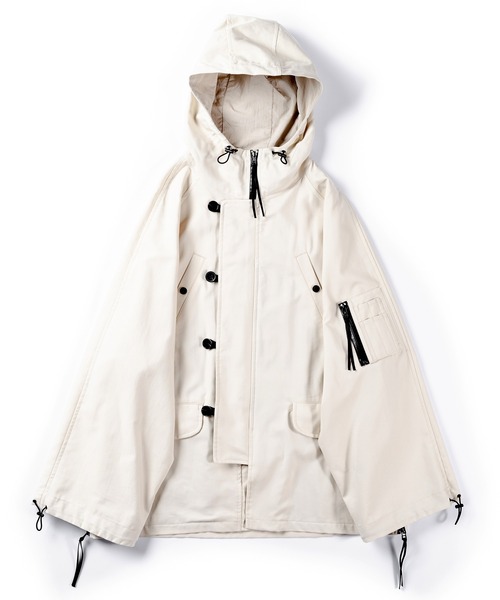 Wizzard（ウィザード）の「Wizzard ウィザード / N-3B JACKET 撥水モールスキンミリタリージャケット / W24SS-BL030（ミリタリージャケット・メンズ・ブラック/キナリ/サンドグレー・1/3/2）」の7枚目の写真