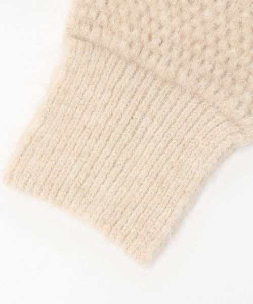 LOWRYS FARM（ローリーズファーム）の「サシコミニットマフラー　 973464（マフラー・レディース・ピンク/ブルー/ブラック/アイボリー・FREE）」の9枚目の写真