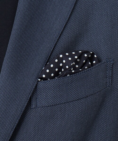 NOLLEY'S goodman（ノーリーズグッドマン）の「《セットアップ対応》SOLOTEX バーズアイ ジャケット（テーラードジャケット・メンズ・グレー/ネイビー/ベージュ・M/L/S）」の4枚目の写真