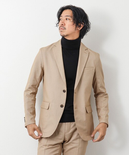 NOLLEY'S goodman（ノーリーズグッドマン）の「《セットアップ対応》SOLOTEX バーズアイ ジャケット（テーラードジャケット・メンズ・グレー/ネイビー/ベージュ・M/L/S）」の6枚目の写真