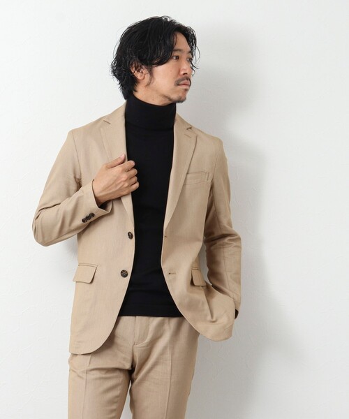 NOLLEY'S goodman（ノーリーズグッドマン）の「《セットアップ対応》SOLOTEX バーズアイ ジャケット（テーラードジャケット・メンズ・グレー/ネイビー/ベージュ・M/L/S）」の8枚目の写真