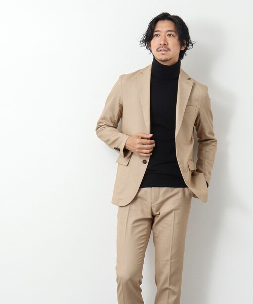 NOLLEY'S goodman（ノーリーズグッドマン）の「《セットアップ対応》SOLOTEX バーズアイ ジャケット（テーラードジャケット・メンズ・グレー/ネイビー/ベージュ・M/L/S）」の10枚目の写真