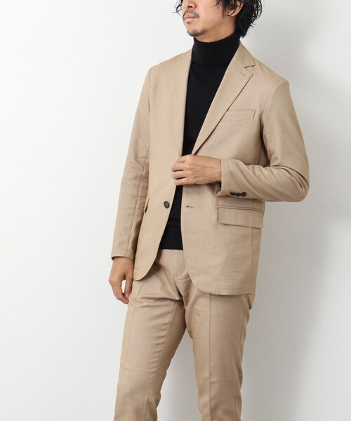 NOLLEY'S goodman（ノーリーズグッドマン）の「《セットアップ対応》SOLOTEX バーズアイ ジャケット（テーラードジャケット・メンズ・グレー/ネイビー/ベージュ・M/L/S）」の11枚目の写真