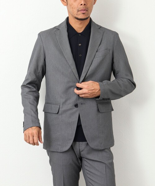 NOLLEY'S goodman（ノーリーズグッドマン）の「《セットアップ対応》SOLOTEX バーズアイ ジャケット（テーラードジャケット・メンズ・グレー/ネイビー/ベージュ・M/L/S）」の19枚目の写真