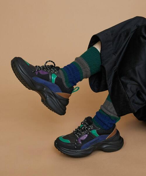 FRAPBOIS（フラボア）の「ケーブルソックス（ソックス/靴下・レディース・ターコイズブルー/オレンジ/グリーン・FREE）」の6枚目の写真