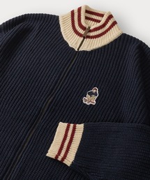 Red Cap Girl | ガールイラストワンポイントリブラインドライバーズニット/オーバーサイズ/ユニセックス(ニット/セーター)