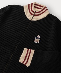 Red Cap Girl | ガールイラストワンポイントリブラインドライバーズニット/オーバーサイズ/ユニセックス(ニット/セーター)