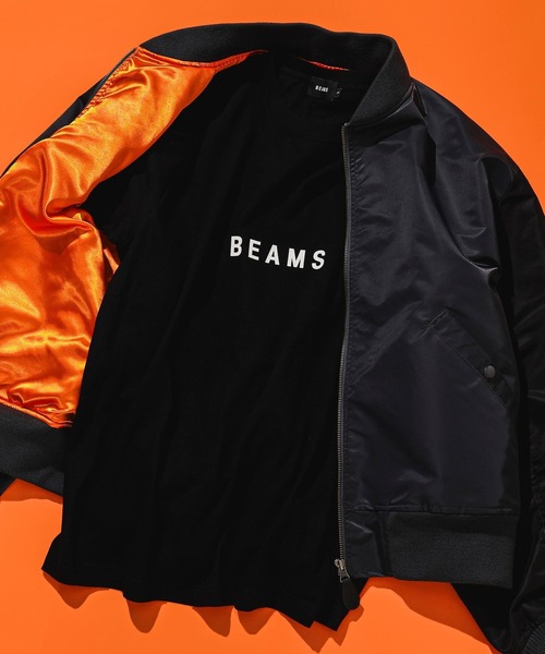 BEAMS（ビームス）の「BEAMS / ロゴ Tシャツ（Tシャツ/カットソー・メンズ・ブラック/ブラウン/ホワイト・MEDIUM/SMALL/LARGE/XX-LARGE/X-LARGE）」の2枚目の写真
