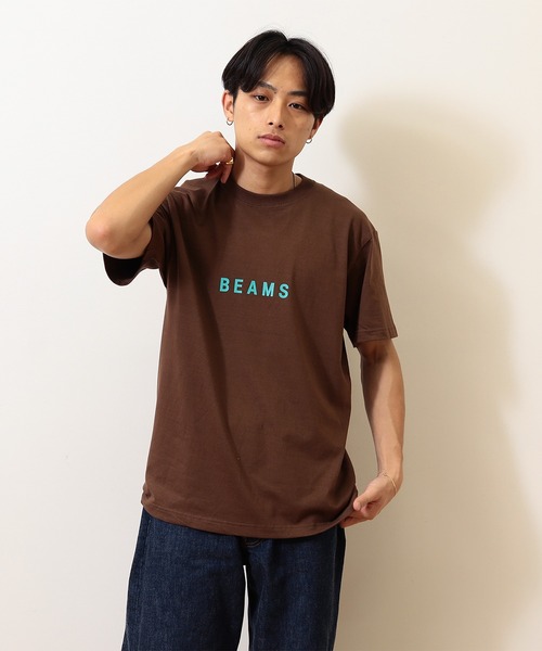 BEAMS（ビームス）の「BEAMS / ロゴ Tシャツ（Tシャツ/カットソー・メンズ・ブラック/ブラウン/ホワイト・MEDIUM/SMALL/LARGE/XX-LARGE/X-LARGE）」の6枚目の写真